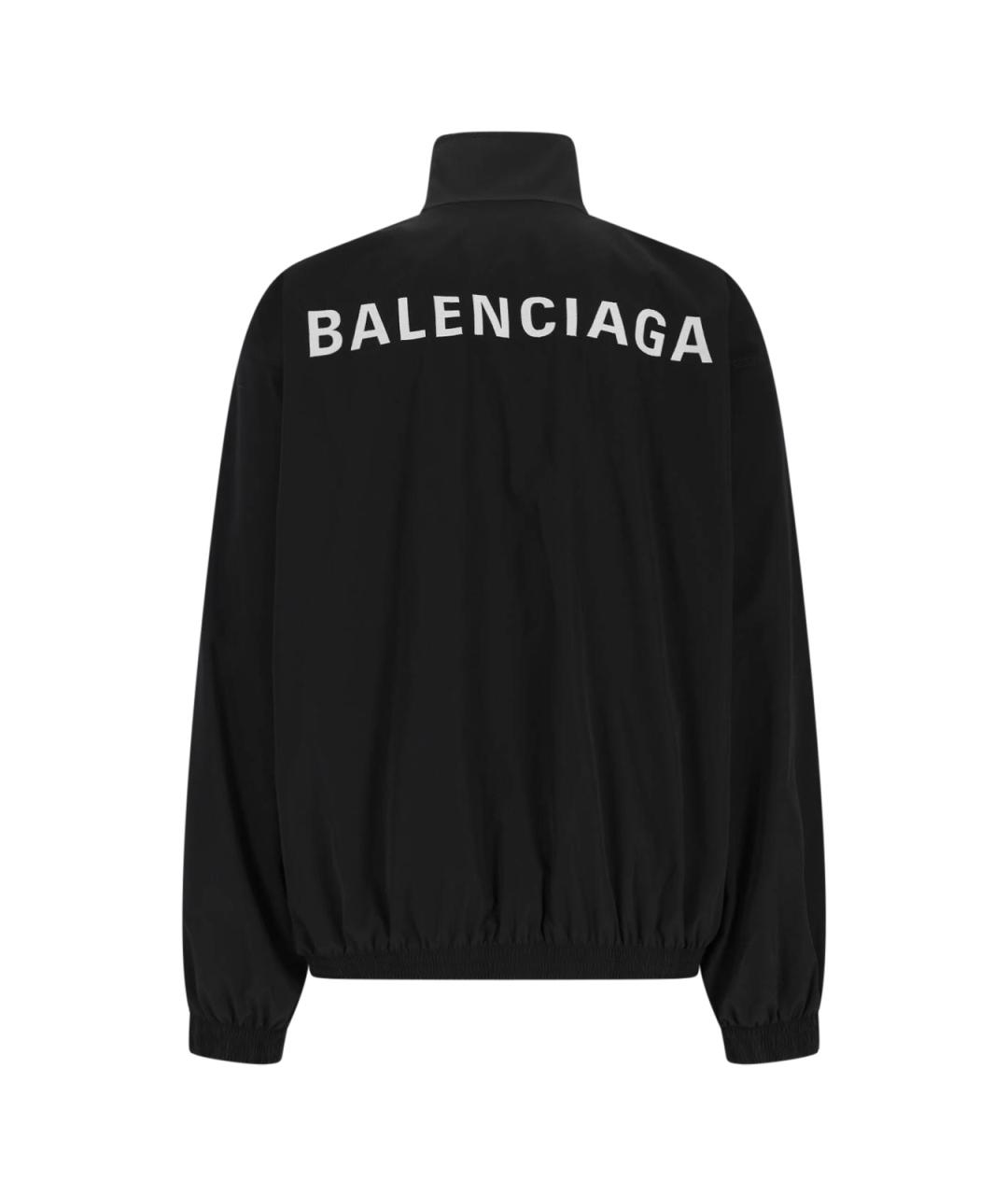 BALENCIAGA Черная полиэстеровая куртка, фото 2