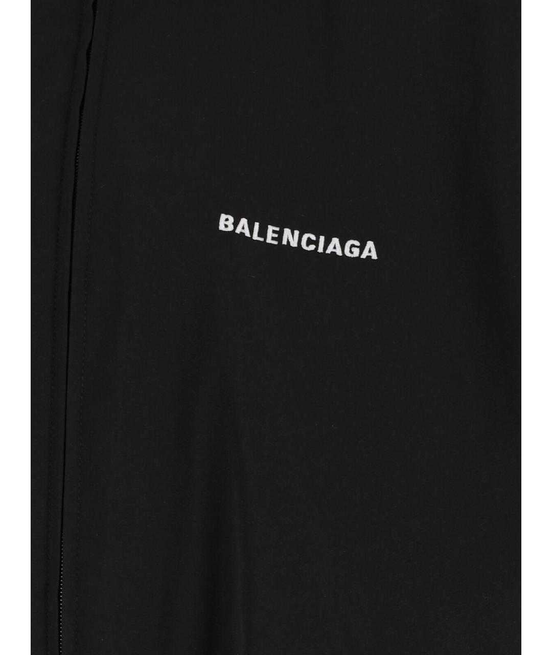 BALENCIAGA Черная полиэстеровая куртка, фото 5