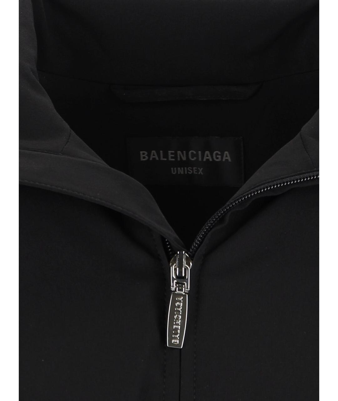 BALENCIAGA Черная полиэстеровая куртка, фото 4