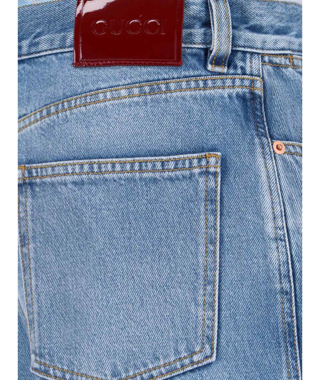 GUCCI Синие прямые джинсы, фото 4