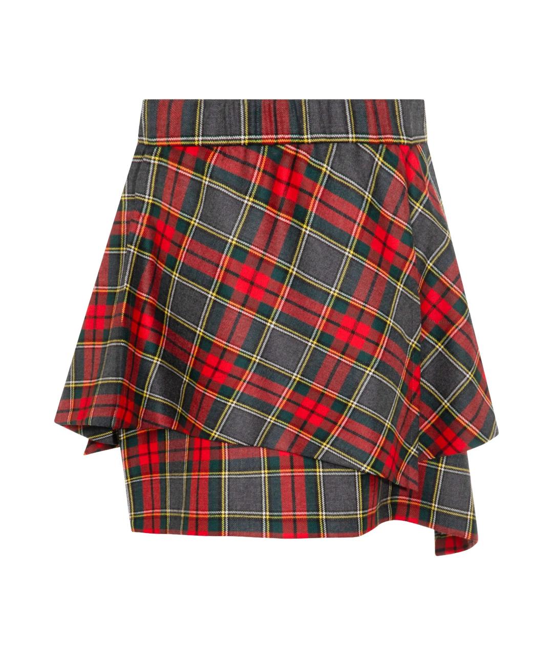 VIVIENNE WESTWOOD Мульти шерстяная юбка мини, фото 4