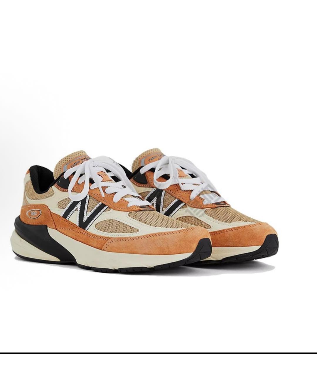 NEW BALANCE Бежевые замшевые высокие кроссовки / кеды, фото 2