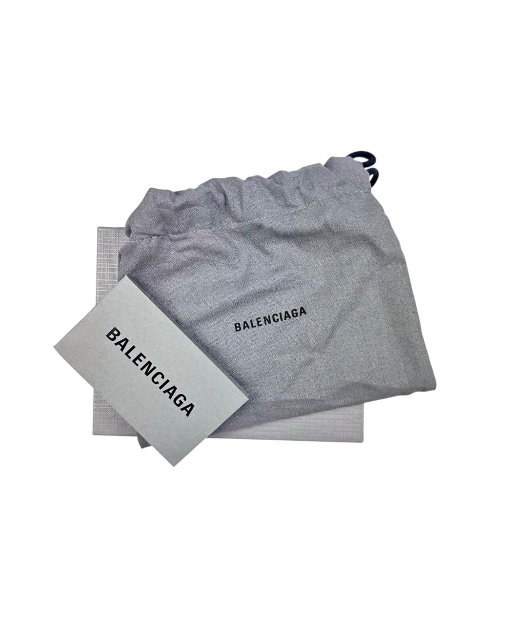 BALENCIAGA Черный кожаный кардхолдер, фото 4