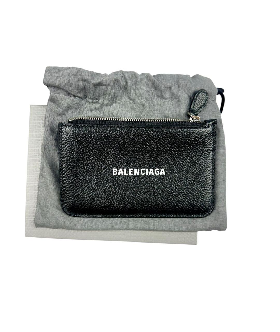 BALENCIAGA Черный кожаный кардхолдер, фото 7