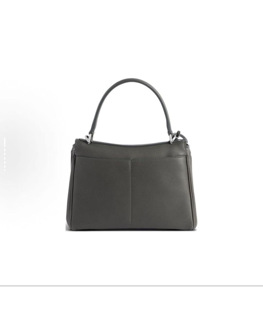 BALENCIAGA Черная кожаная сумка с короткими ручками, фото 3