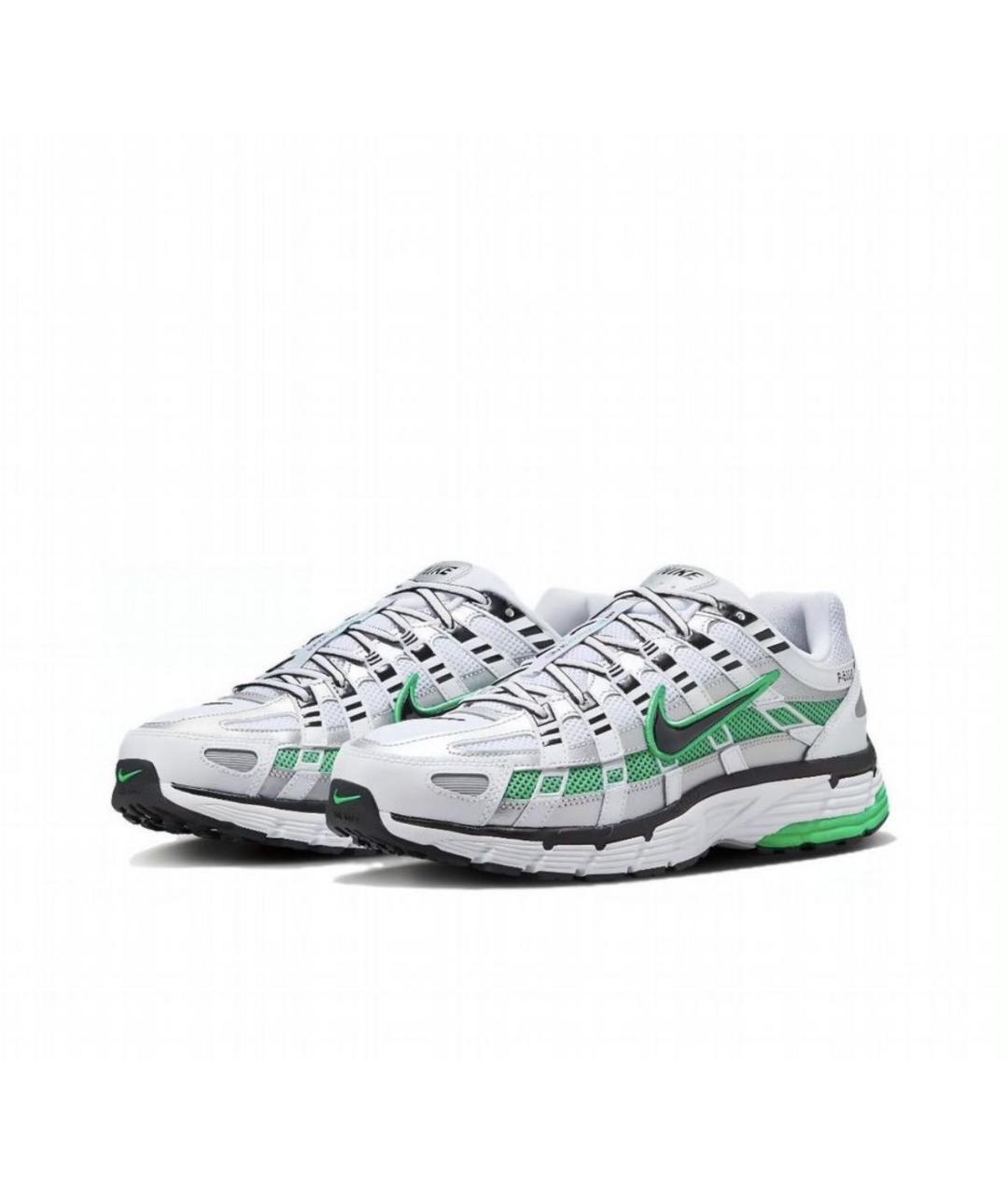 NIKE Зеленые текстильные низкие кроссовки / кеды, фото 2