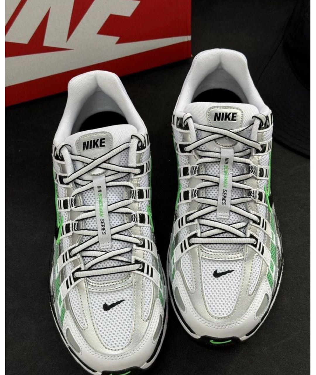 NIKE Зеленые текстильные низкие кроссовки / кеды, фото 8