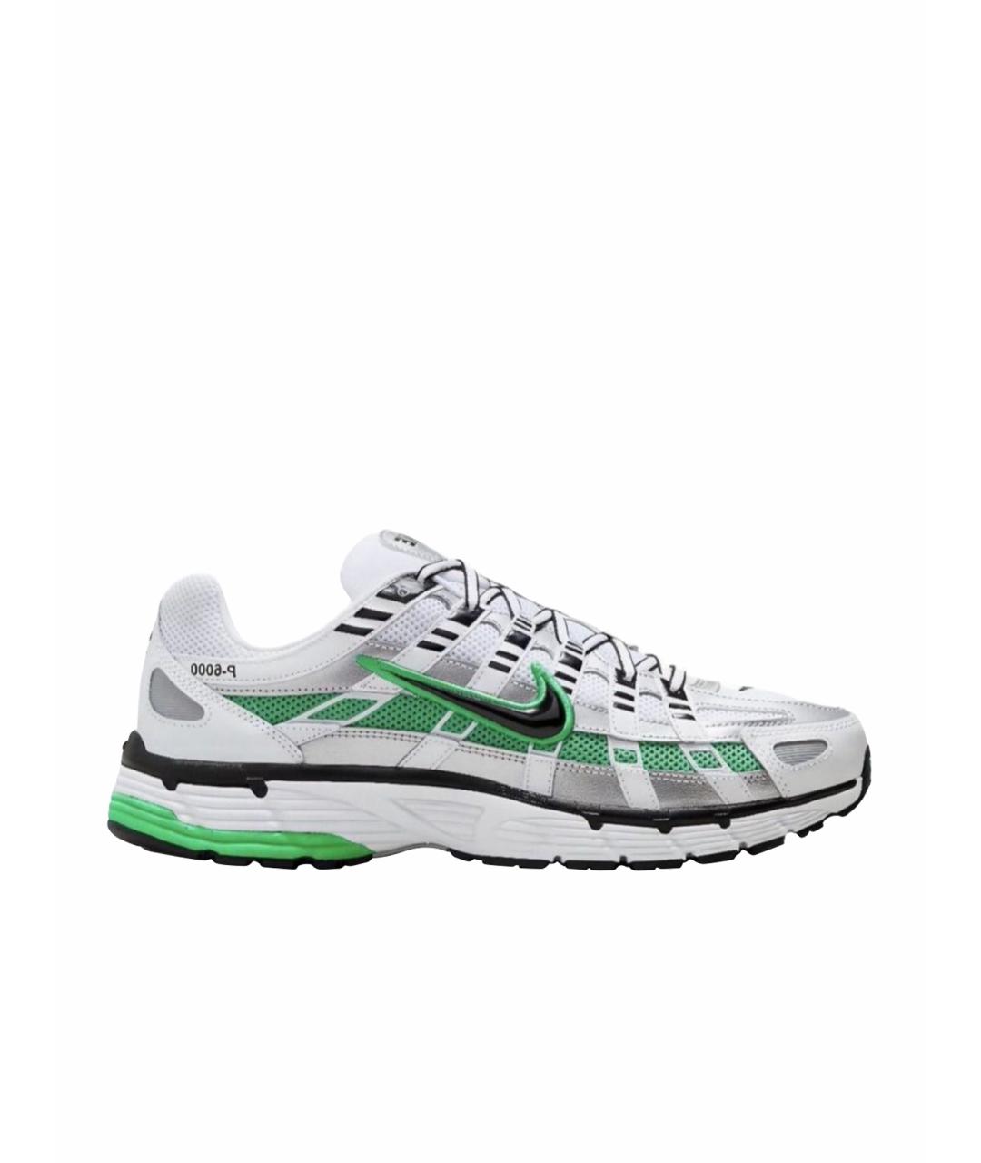 NIKE Зеленые текстильные низкие кроссовки / кеды, фото 1