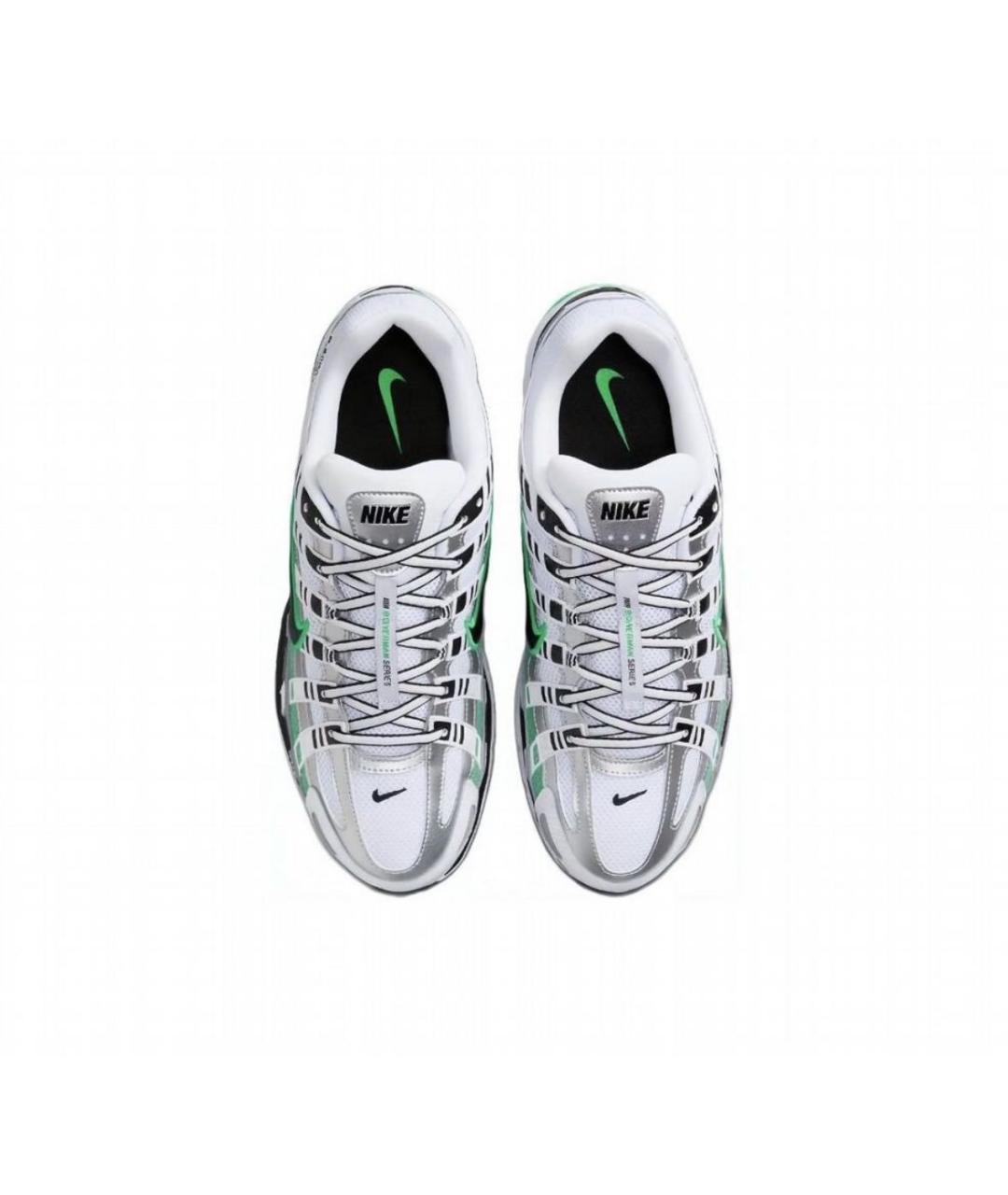 NIKE Зеленые текстильные низкие кроссовки / кеды, фото 3