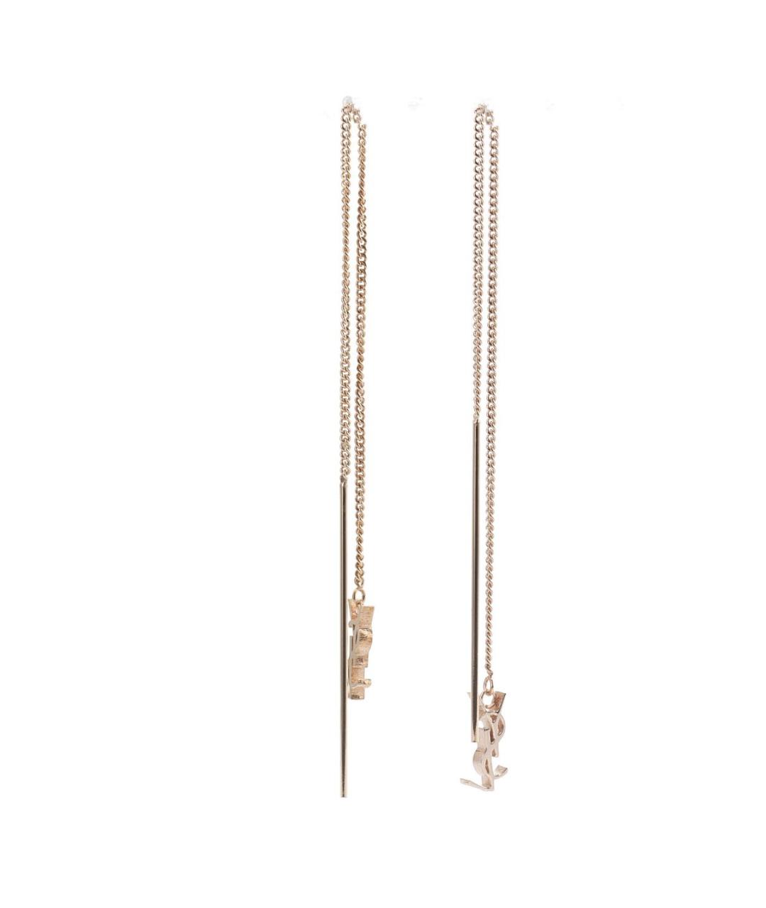 SAINT LAURENT Золотые серьги, фото 6
