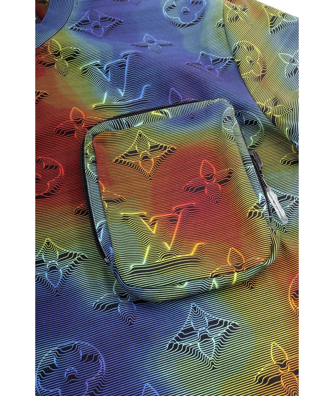 LOUIS VUITTON Мульти синтетическая футболка, фото 4