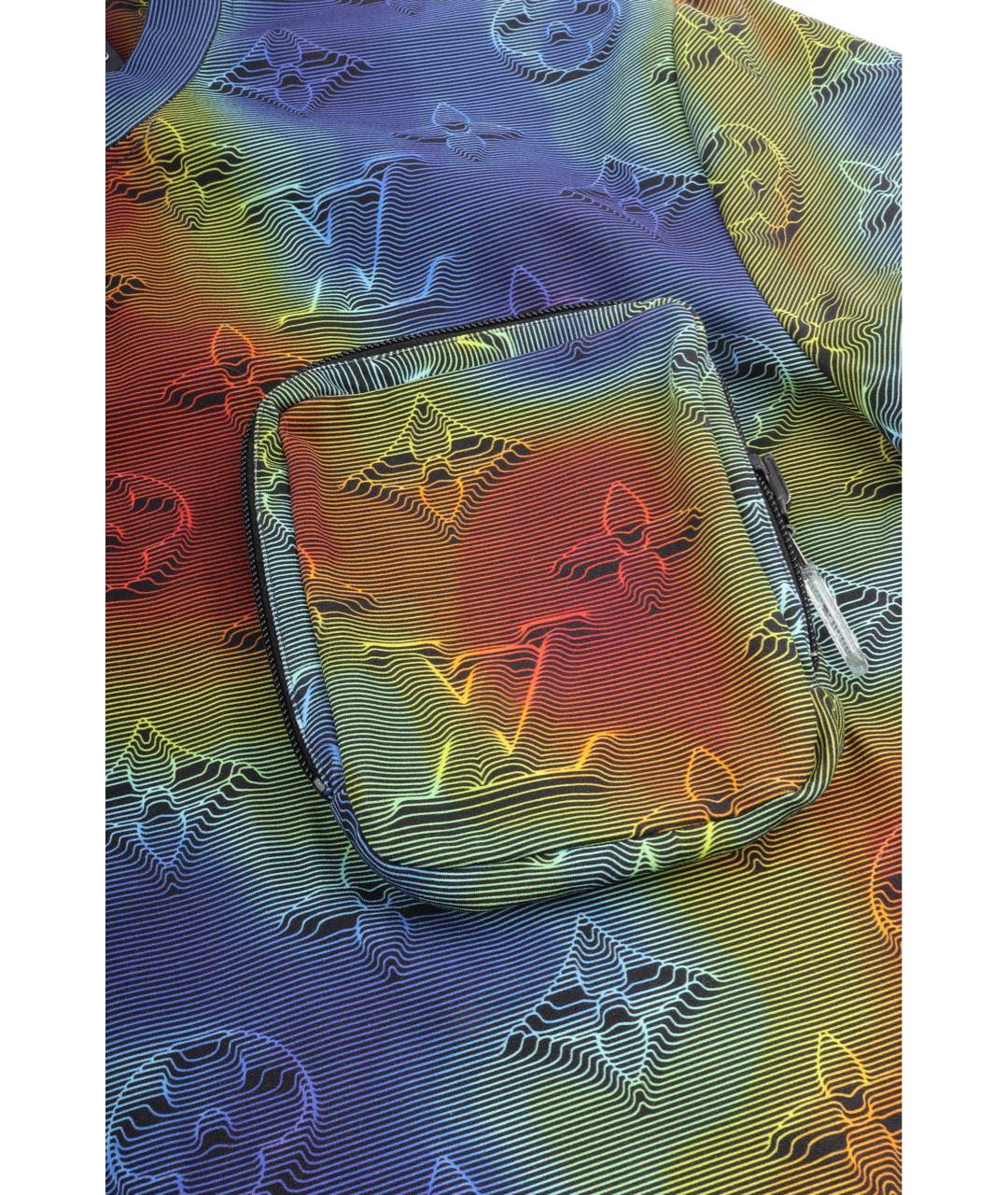 LOUIS VUITTON Мульти синтетическая футболка, фото 6