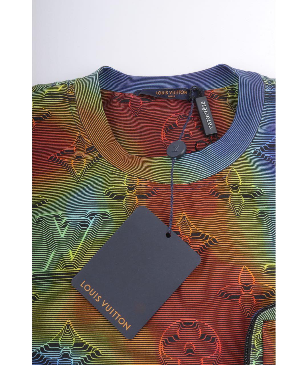 LOUIS VUITTON Мульти синтетическая футболка, фото 5