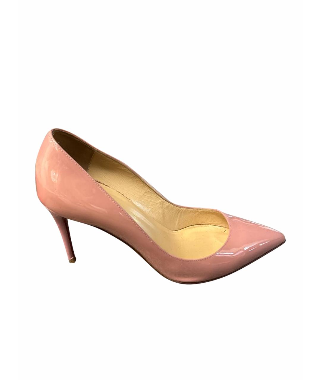 CHRISTIAN LOUBOUTIN Розовые туфли из лакированной кожи, фото 1