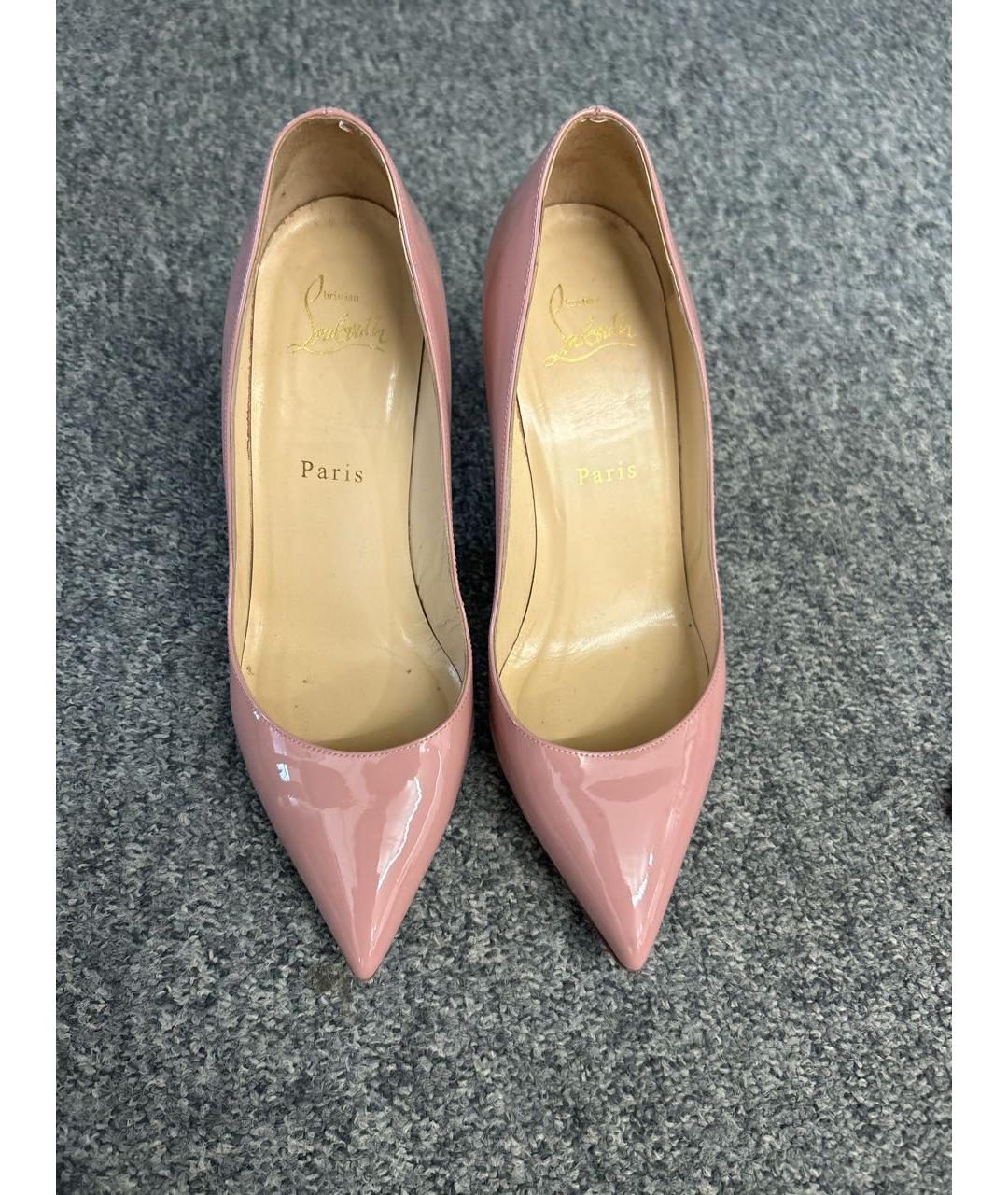 CHRISTIAN LOUBOUTIN Розовые туфли из лакированной кожи, фото 2