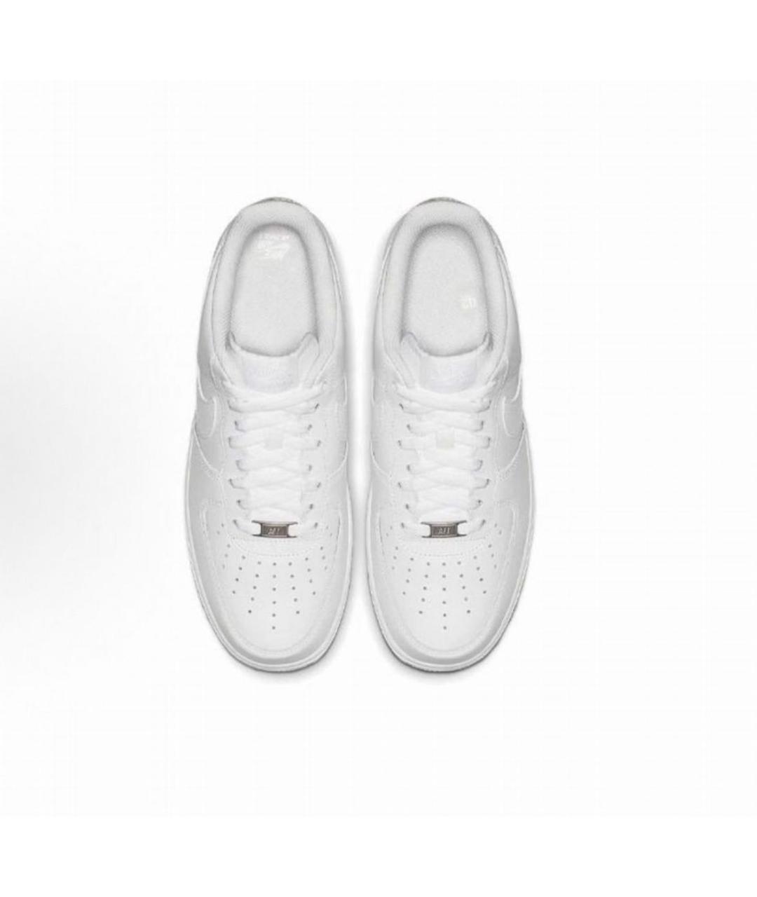 NIKE Белые кожаные низкие кроссовки / кеды, фото 3