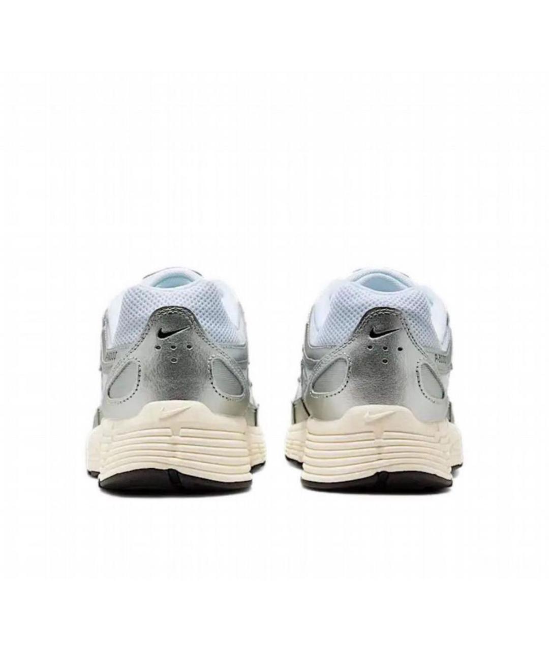 NIKE Серебряные текстильные низкие кроссовки / кеды, фото 4
