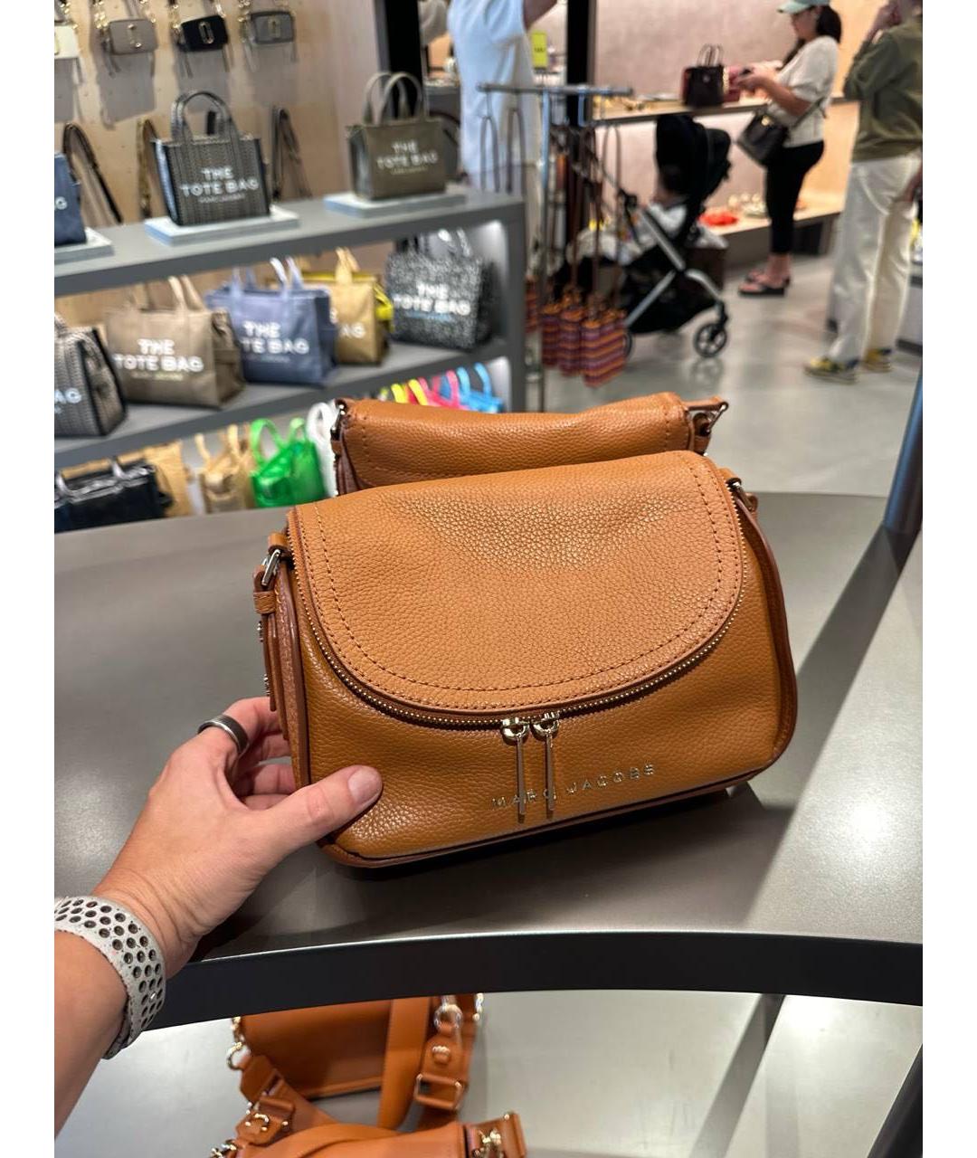 MARC JACOBS Коричневая кожаная сумка через плечо, фото 7