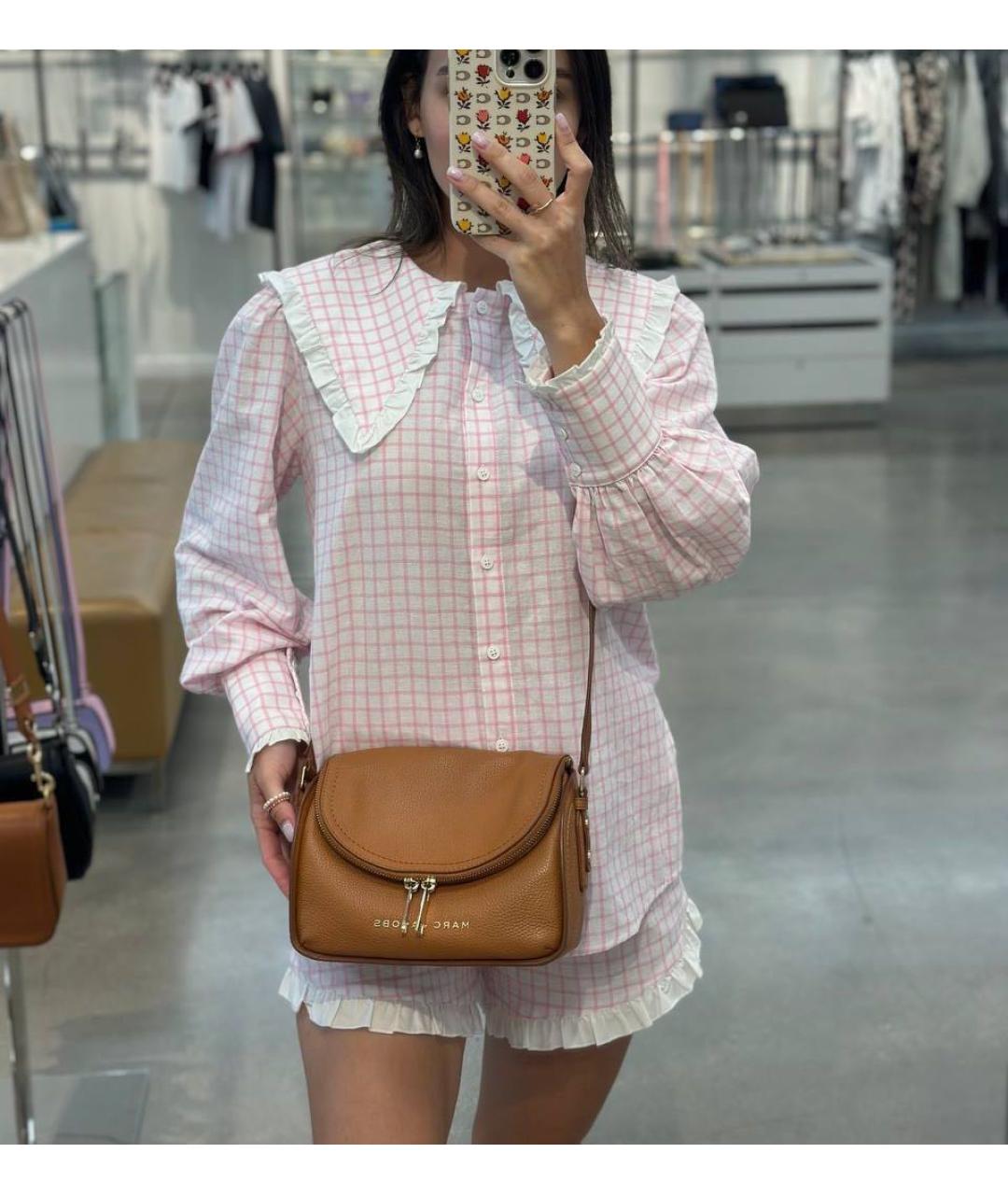 MARC JACOBS Коричневая кожаная сумка через плечо, фото 5