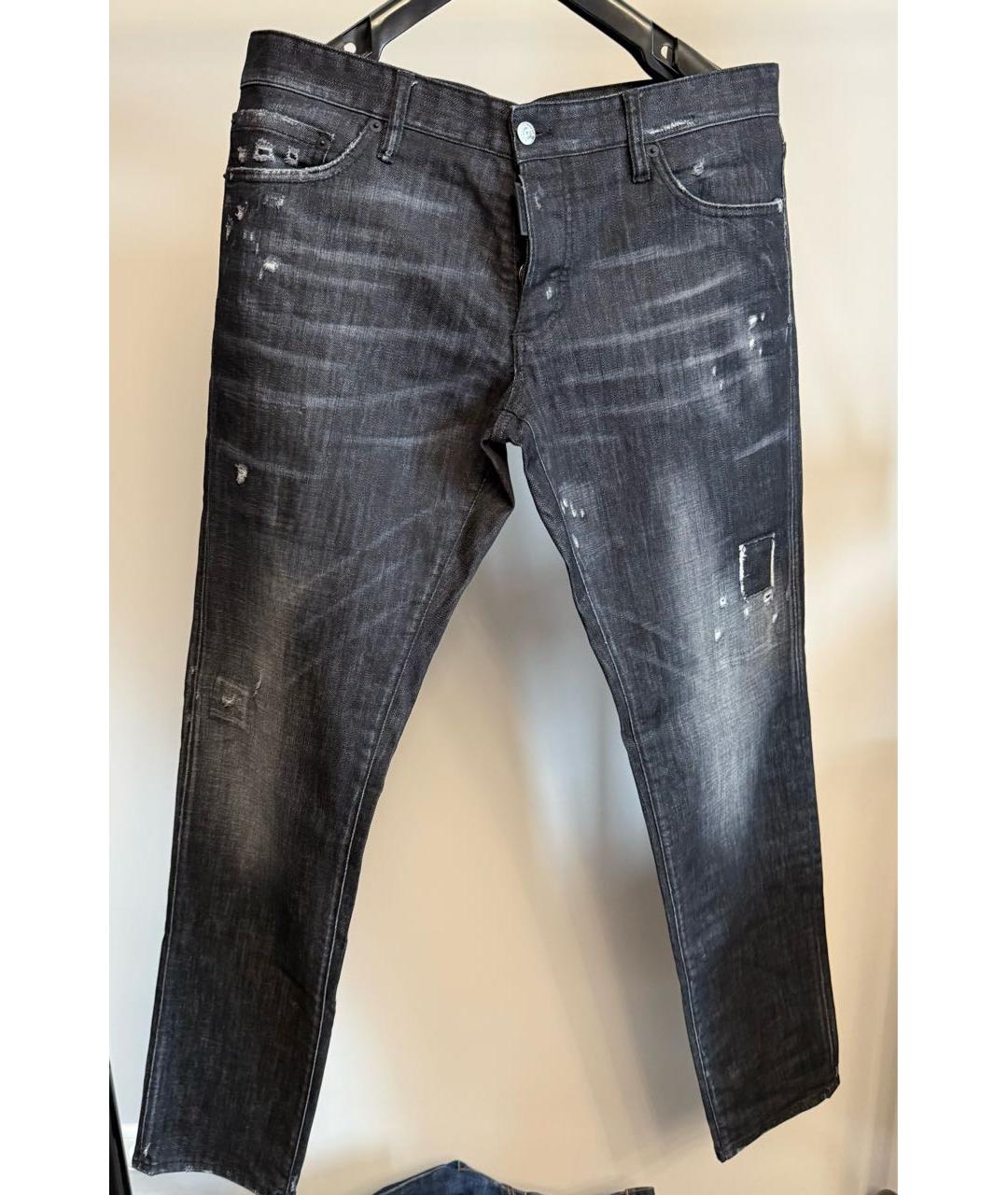 DSQUARED2 Черные хлопковые джинсы, фото 8