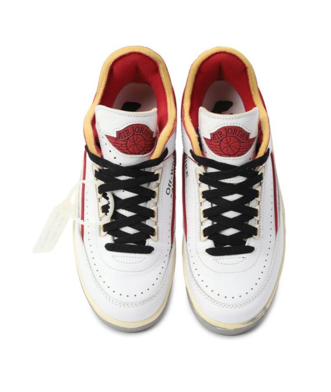 NIKE X OFF-WHITE Белые кожаные кроссовки, фото 2