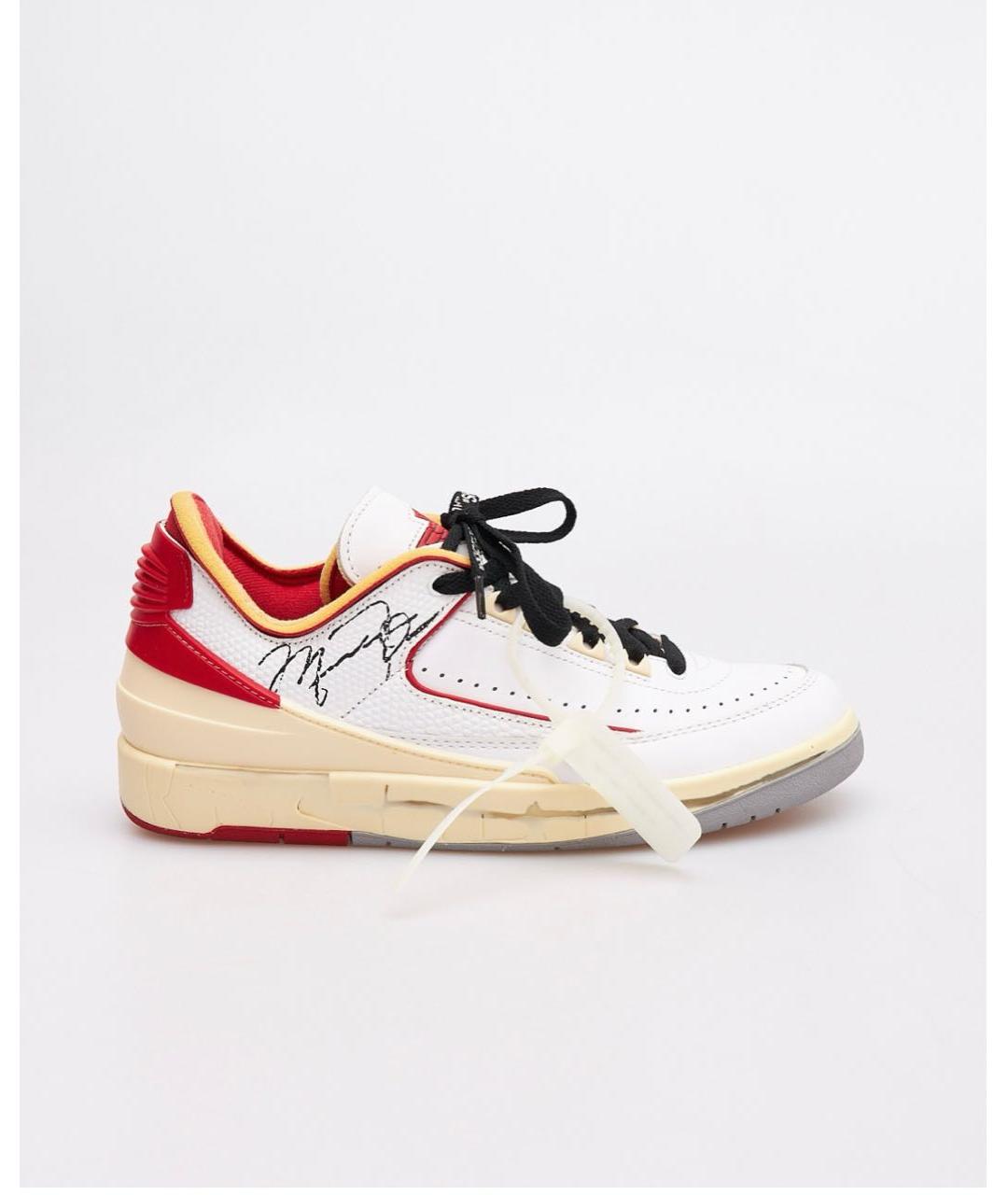 NIKE X OFF-WHITE Белые кожаные кроссовки, фото 7