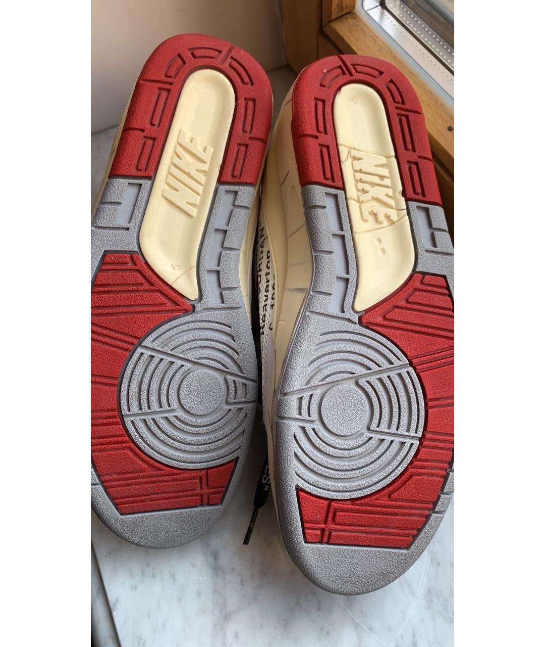 NIKE X OFF-WHITE Белые кожаные кроссовки, фото 6