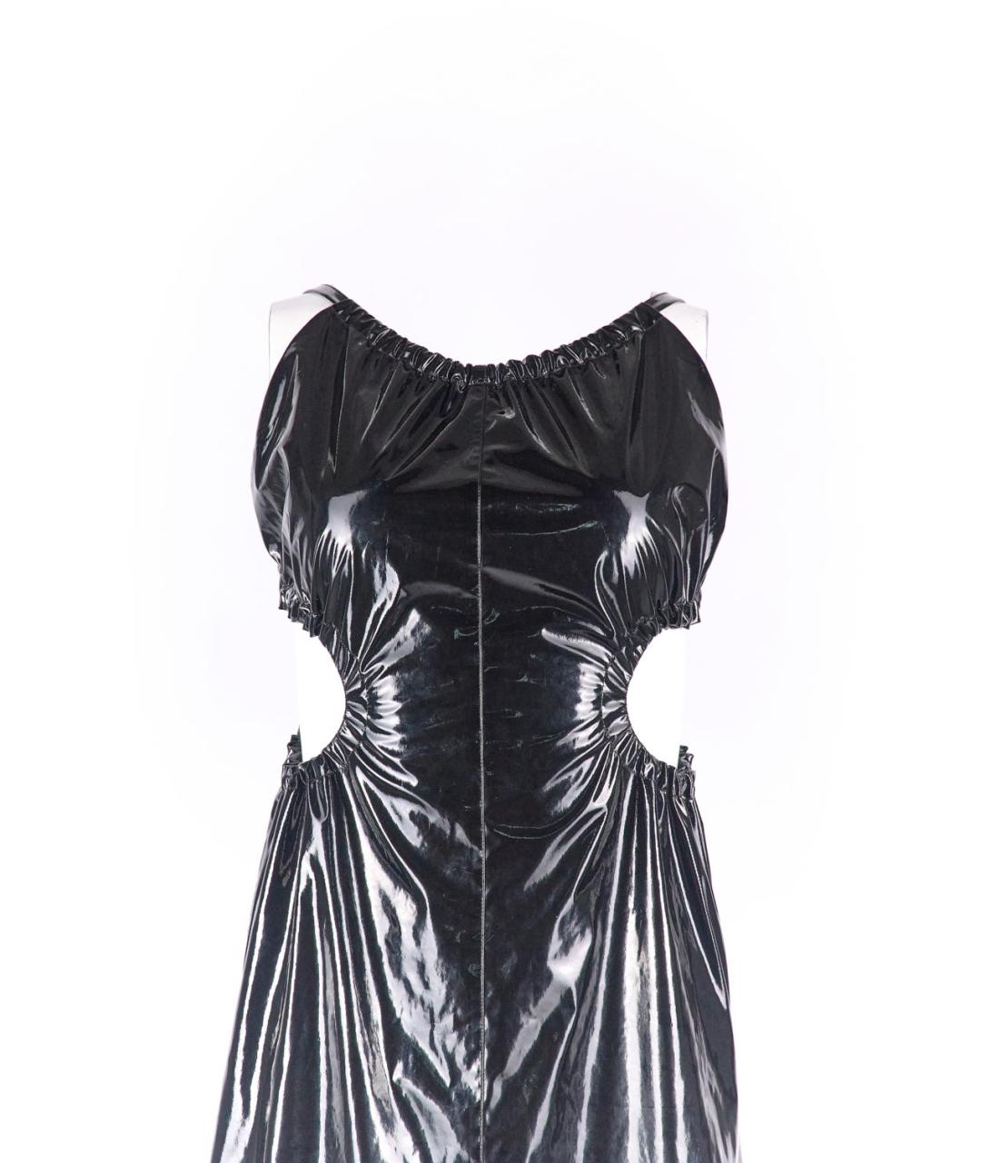 MAISON MARGIELA Черное полиэстеровое вечернее платье, фото 3
