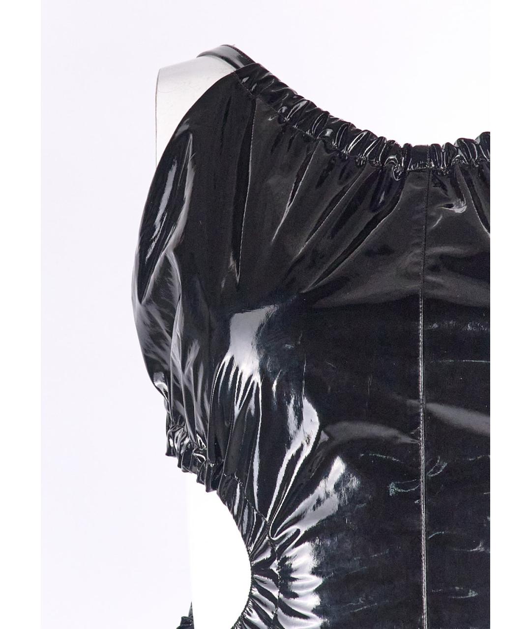 MAISON MARGIELA Черное полиэстеровое вечернее платье, фото 2