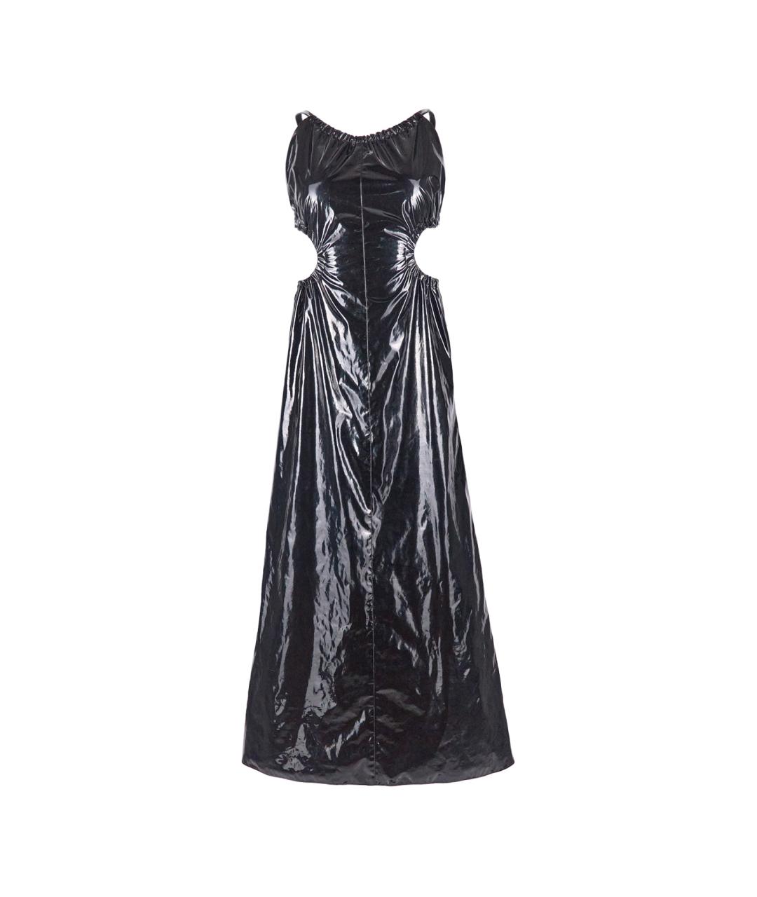 MAISON MARGIELA Черное полиэстеровое вечернее платье, фото 1