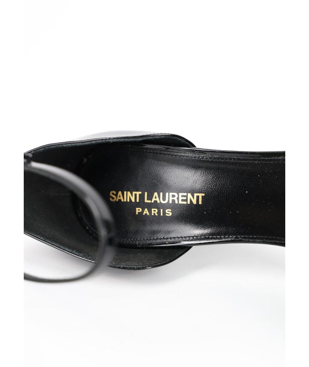 SAINT LAURENT Черные туфли из лакированной кожи, фото 3