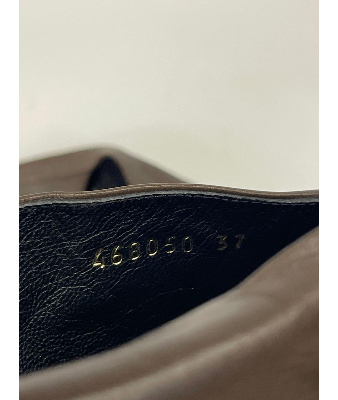 BALENCIAGA Коричневые кожаные мюли, фото 6