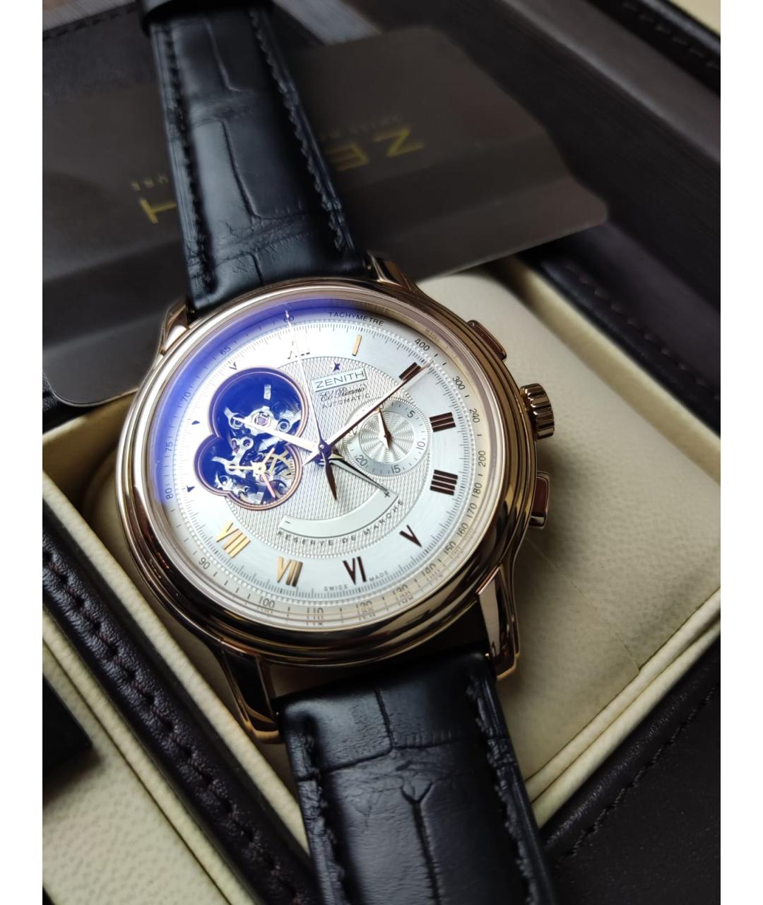 ZENITH Часы из желтого золота, фото 4