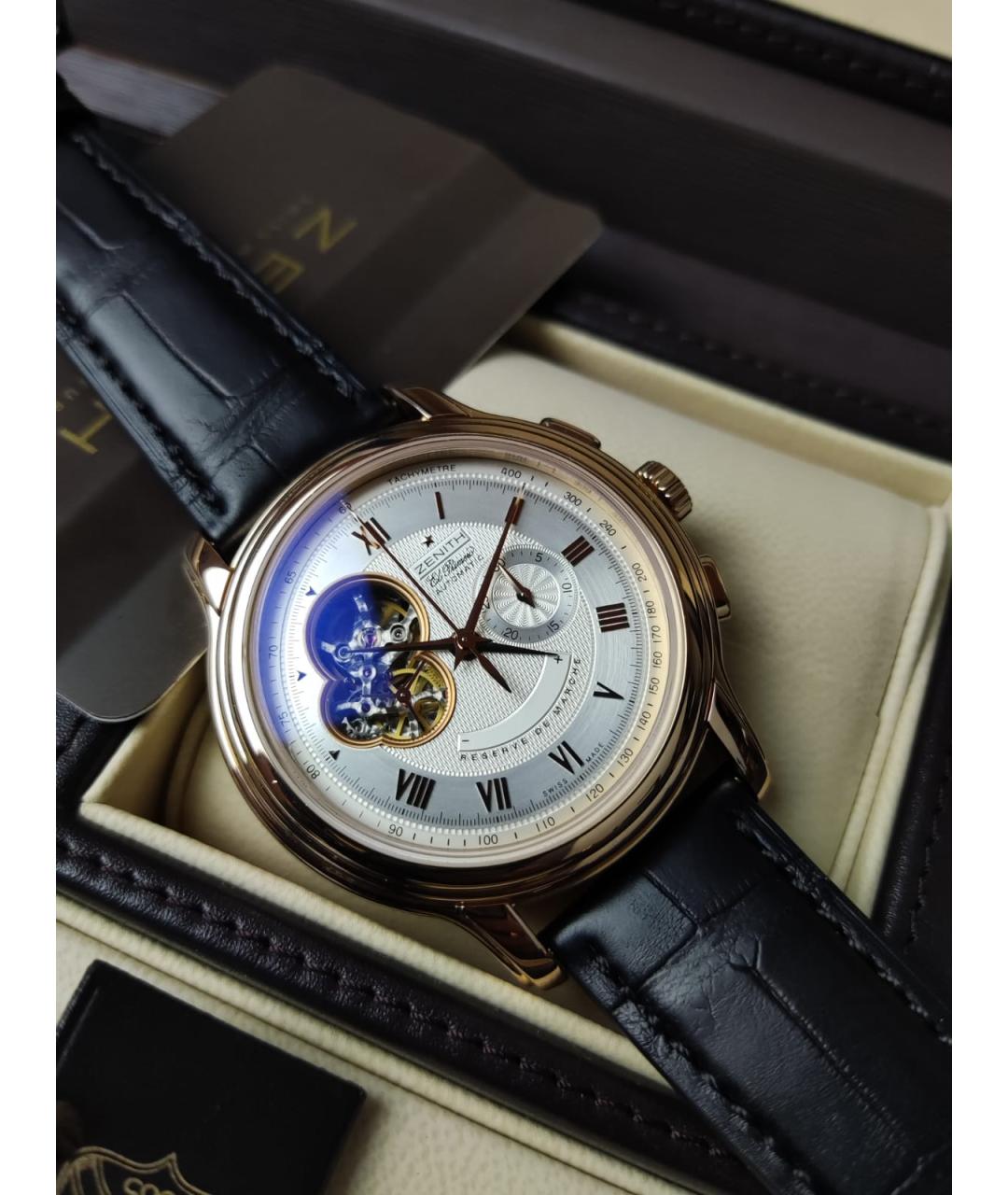 ZENITH Часы из желтого золота, фото 3