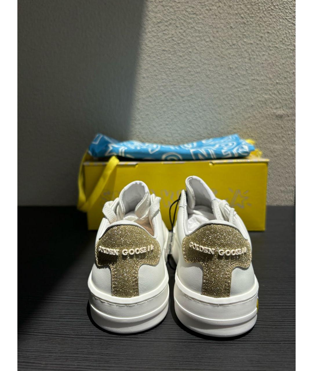 GOLDEN GOOSE DELUXE BRAND Белые кожаные кеды, фото 4