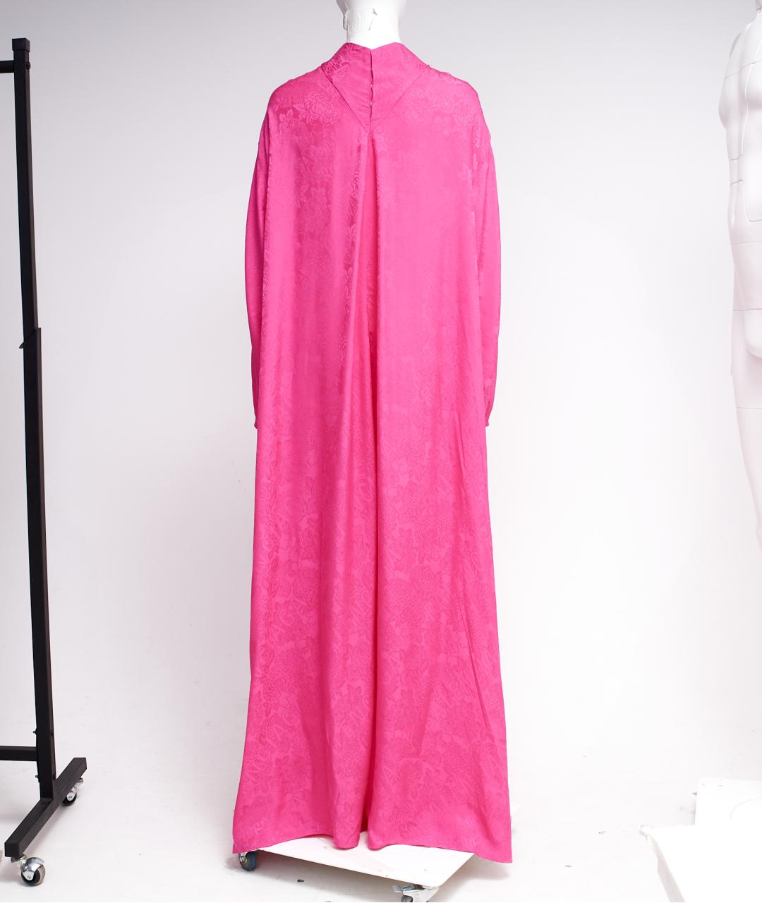 BALENCIAGA Розовое вискозное вечернее платье, фото 2