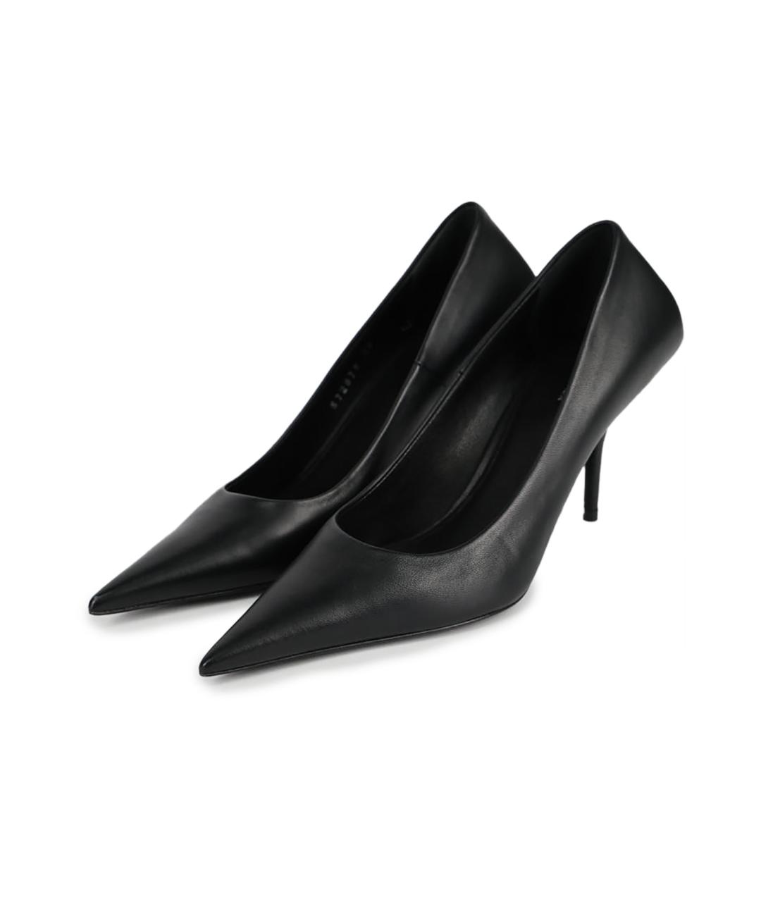 BALENCIAGA Черные кожаные туфли, фото 5