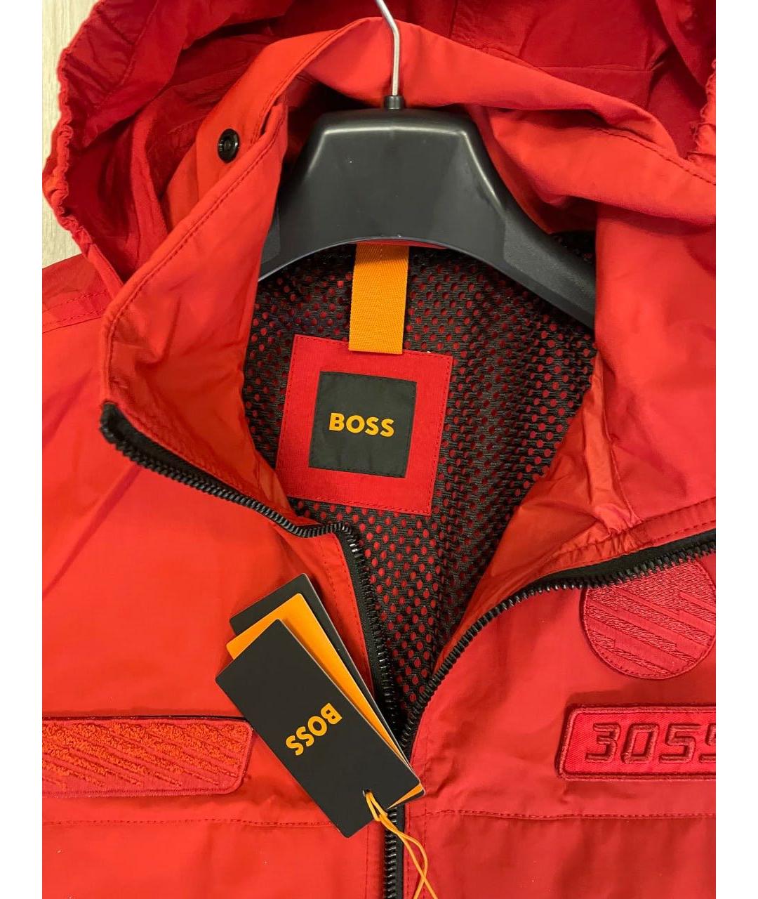 HUGO BOSS Красная полиэстеровая куртка, фото 5