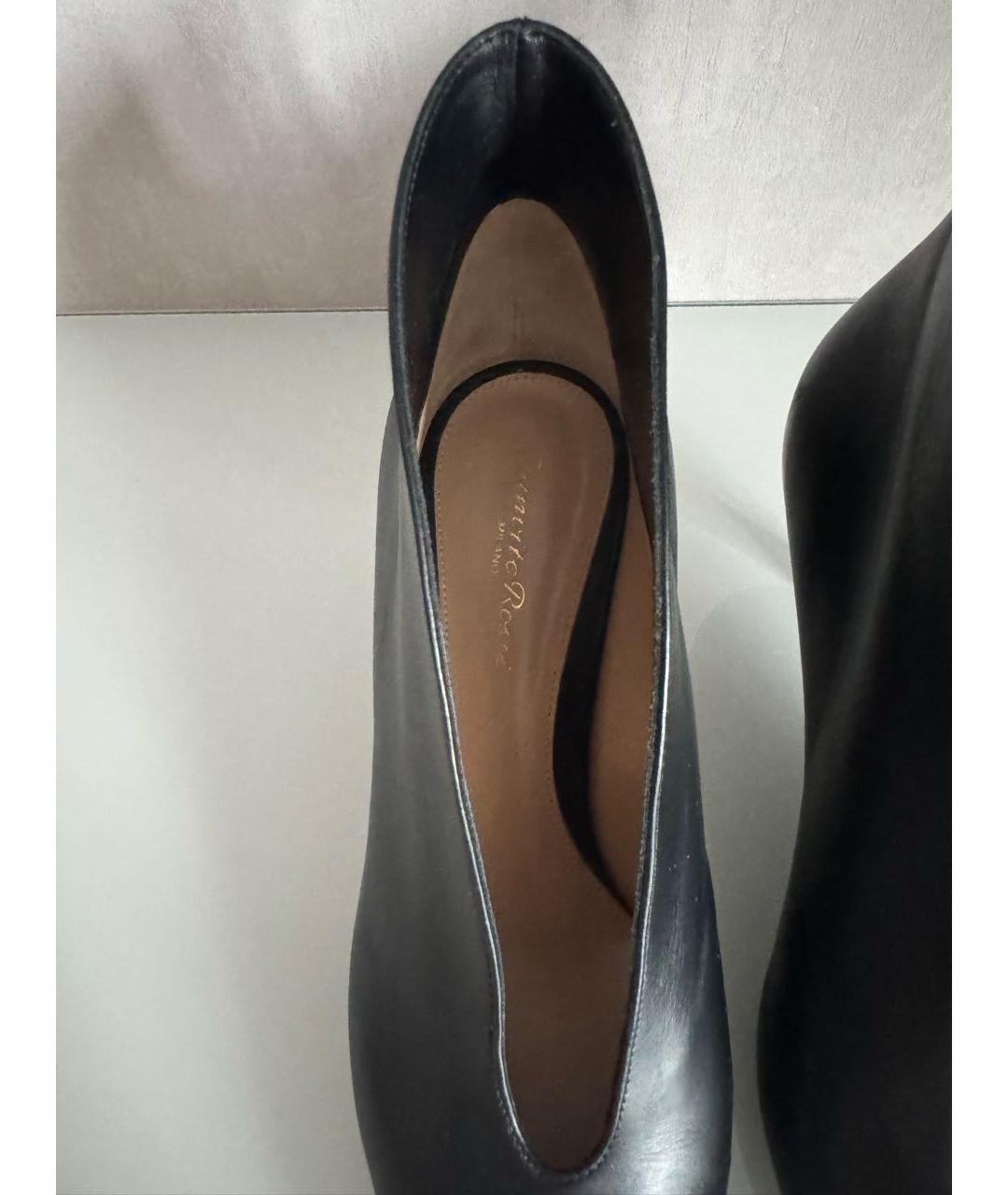 GIANVITO ROSSI Черные кожаные ботильоны, фото 6