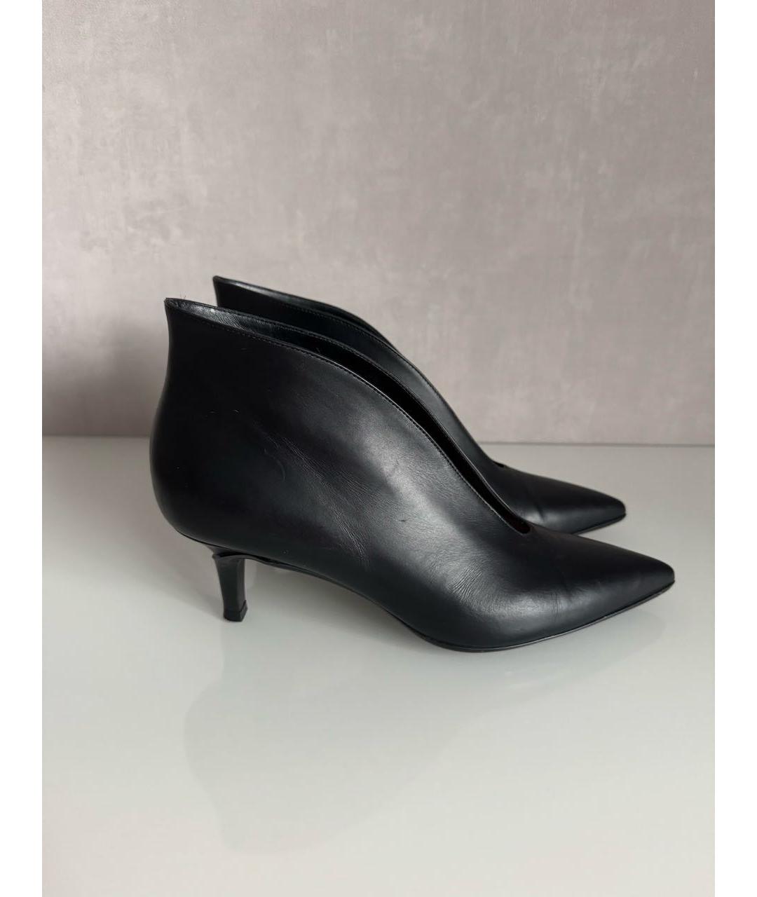 GIANVITO ROSSI Черные кожаные ботильоны, фото 9