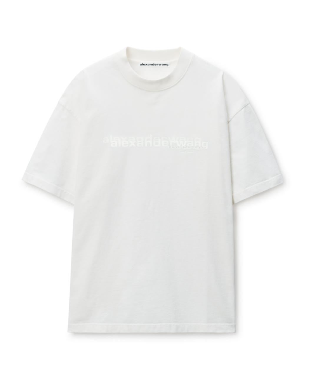 ALEXANDER WANG Белая хлопковая футболка, фото 6