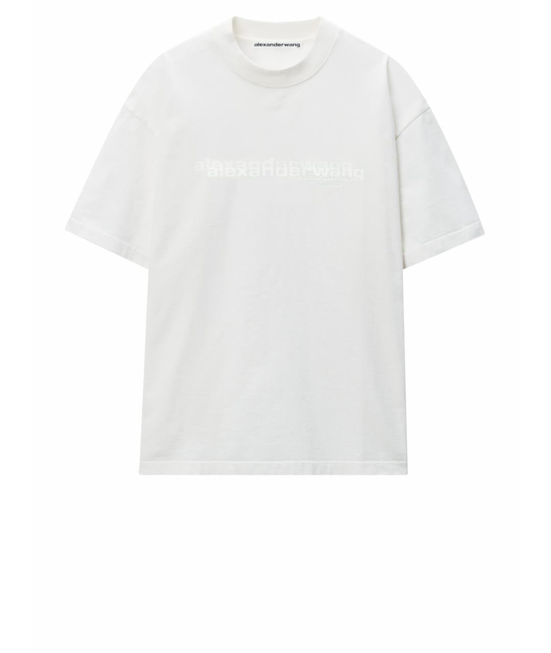 ALEXANDER WANG Белая хлопковая футболка, фото 1