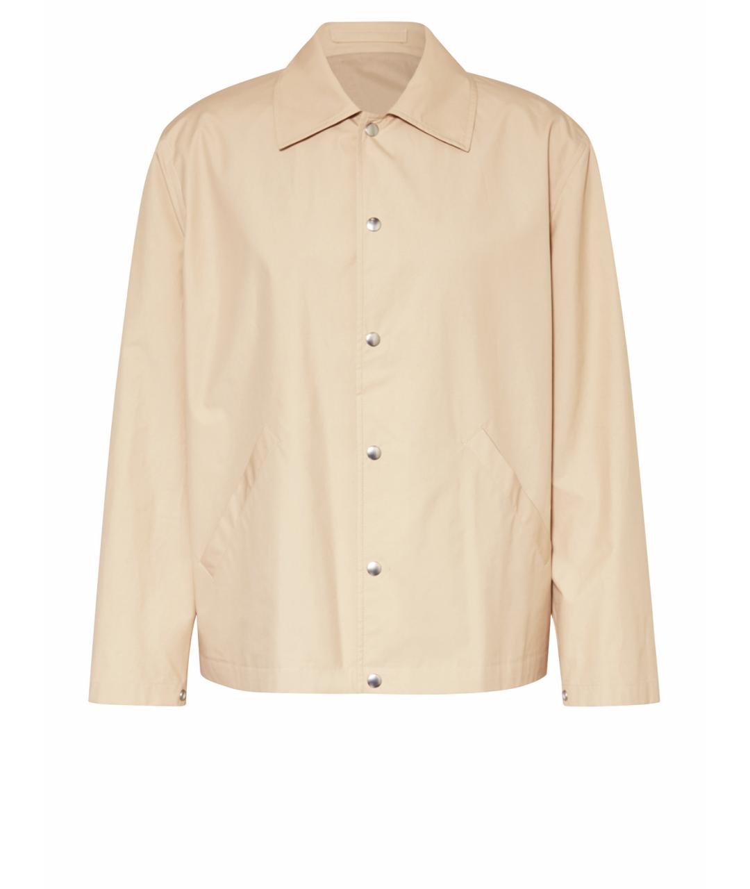 JIL SANDER Бежевая хлопковая куртка, фото 1
