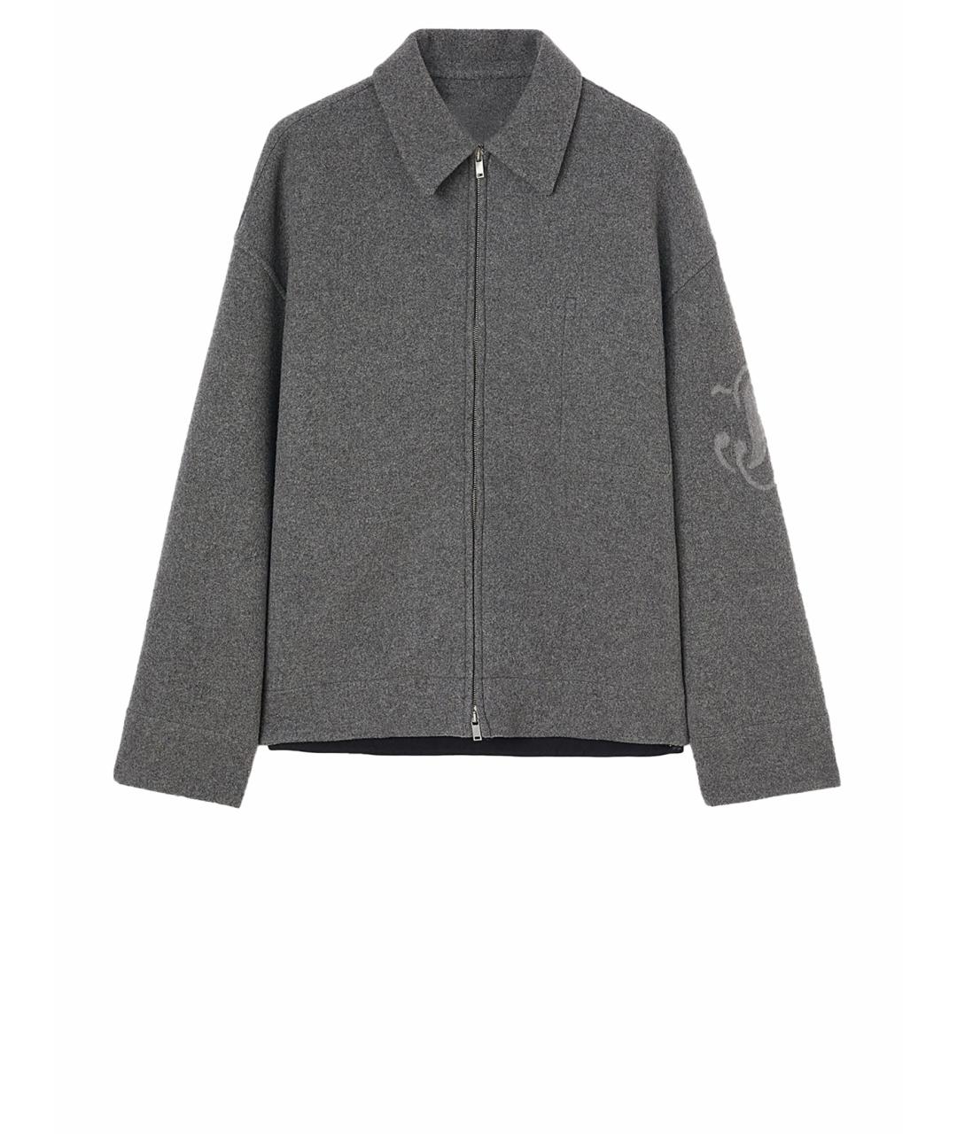 JIL SANDER Серая шерстяная куртка, фото 1