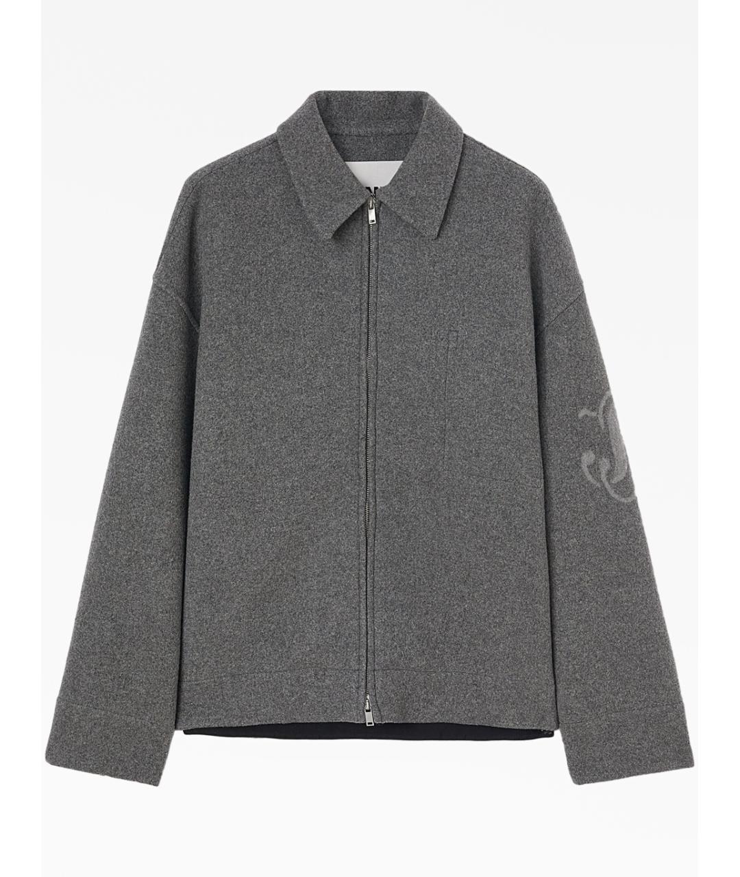 JIL SANDER Серая шерстяная куртка, фото 5