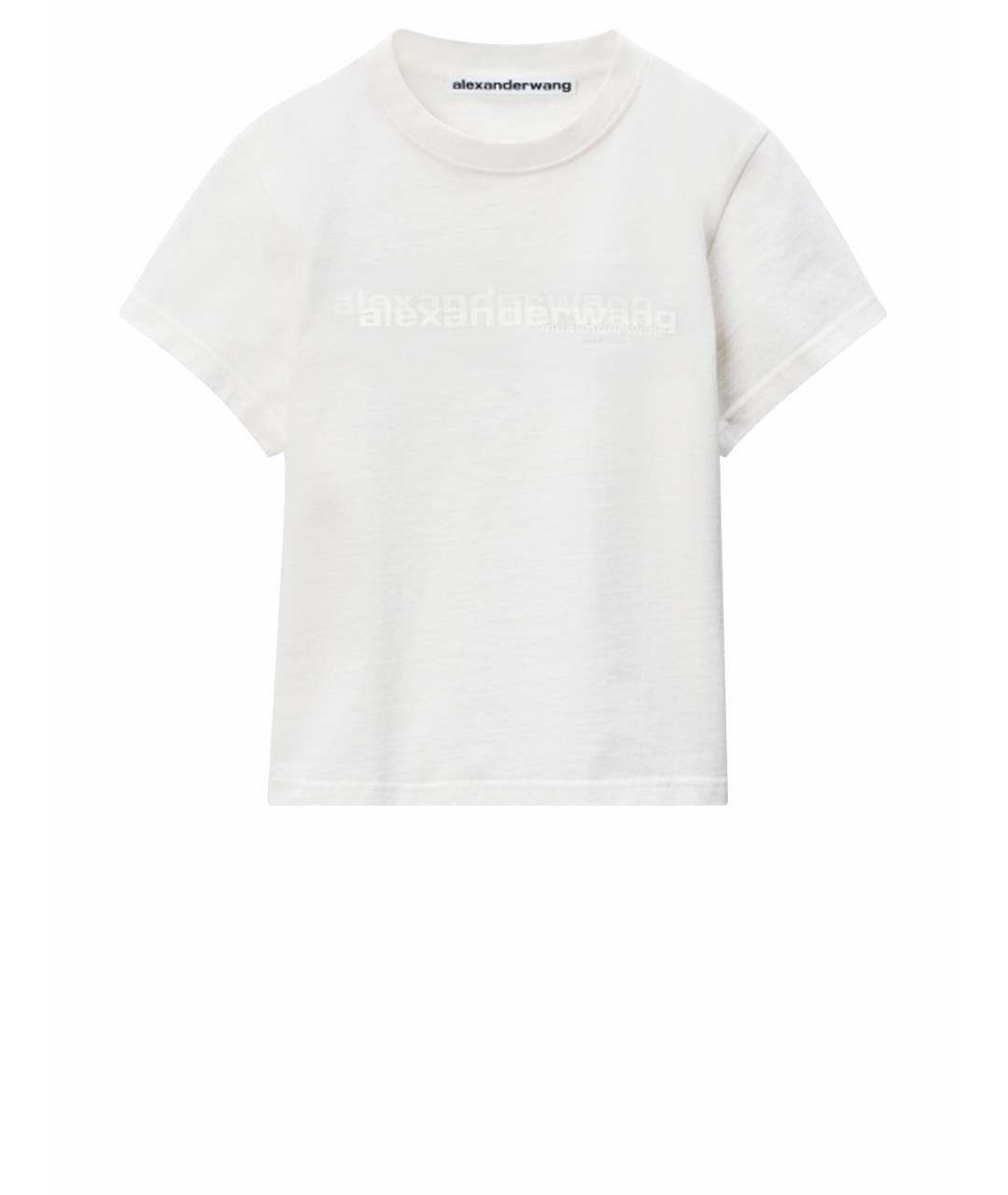 ALEXANDER WANG Белая хлопковая футболка, фото 1
