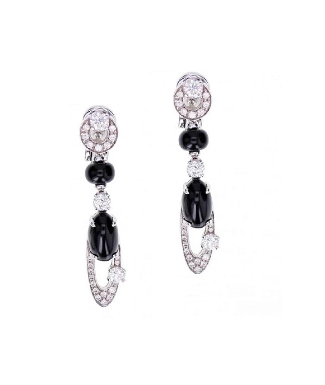 BVLGARI Золотые серьги из белого золота, фото 1
