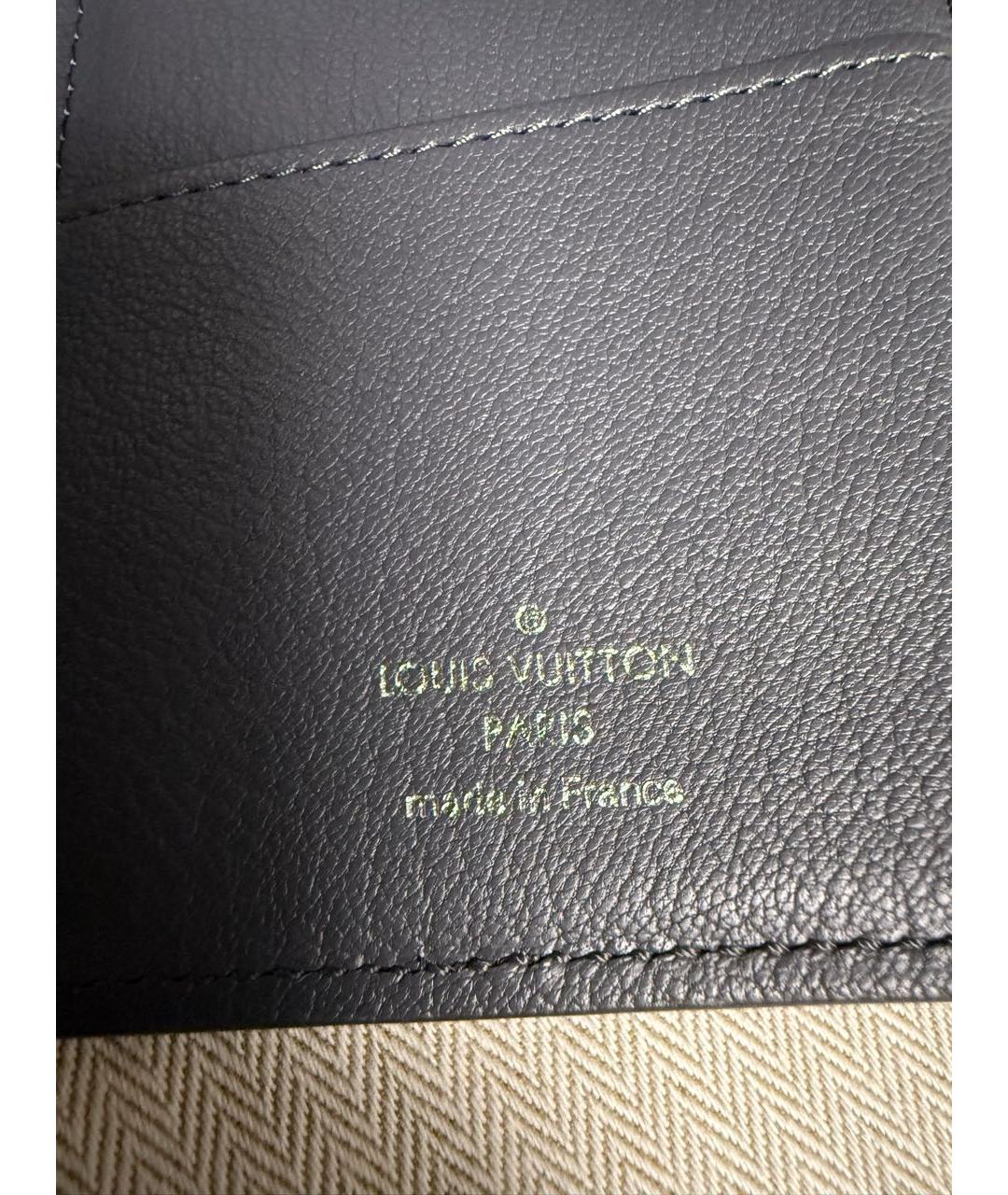 LOUIS VUITTON Серый кошелек из экзотической кожи, фото 3