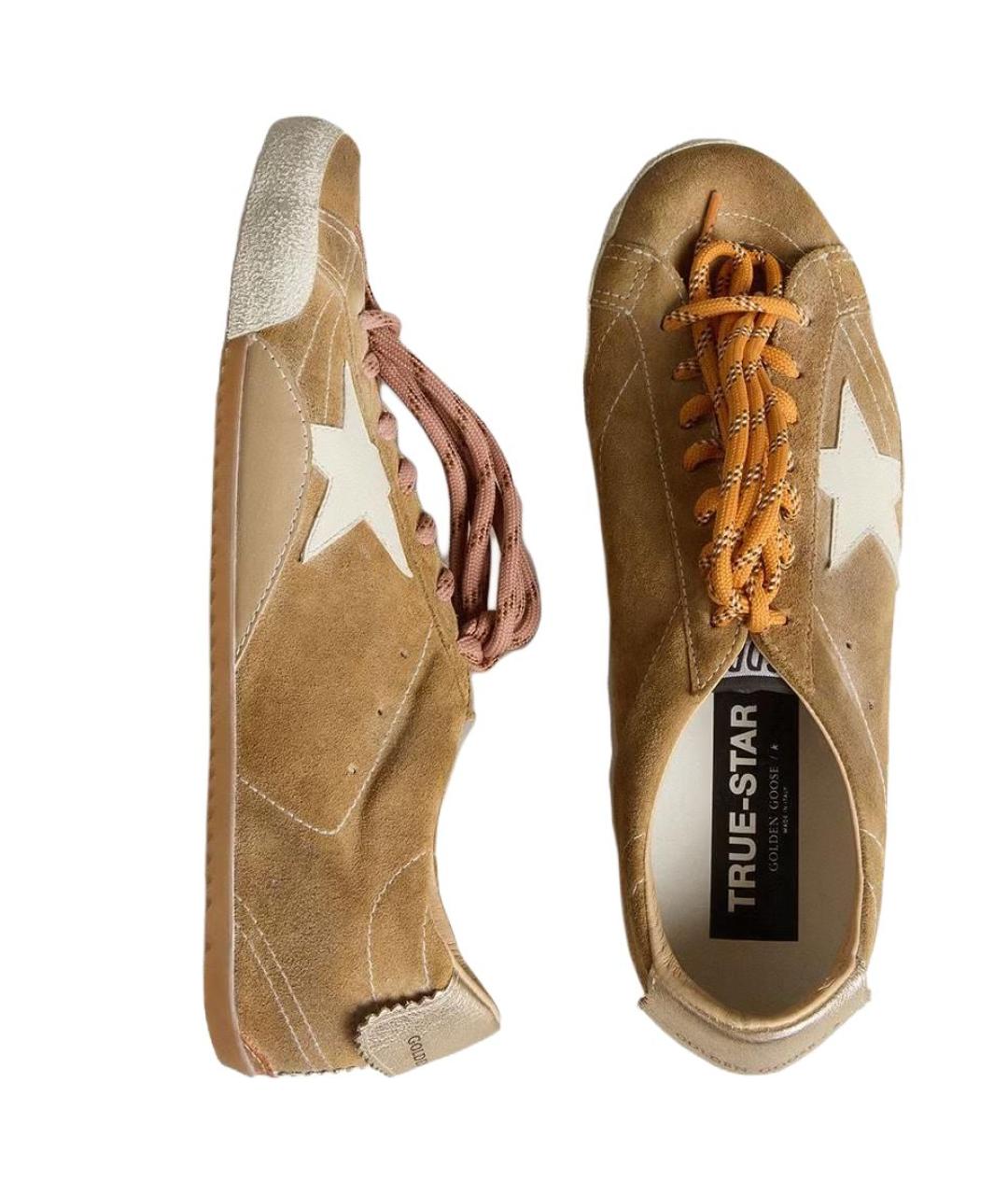GOLDEN GOOSE DELUXE BRAND Коричневые низкие кроссовки / кеды, фото 4