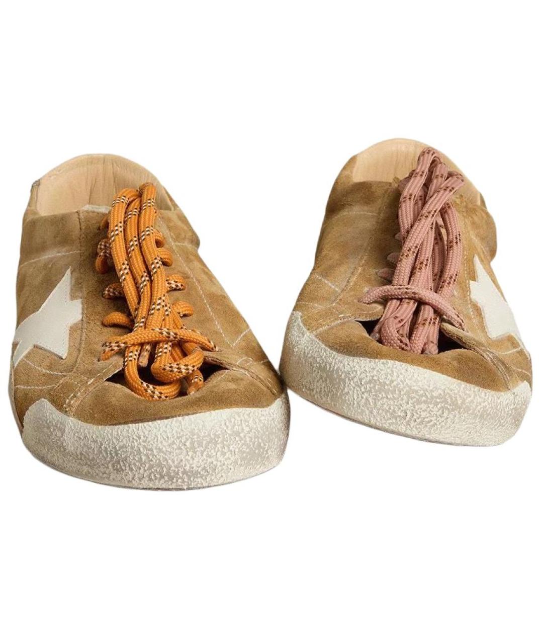 GOLDEN GOOSE DELUXE BRAND Коричневые низкие кроссовки / кеды, фото 3